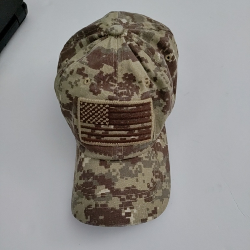 🎁 Pit Bull US Flag Patch Tactical Style Cotton Trucker Baseball Cap Hat Army